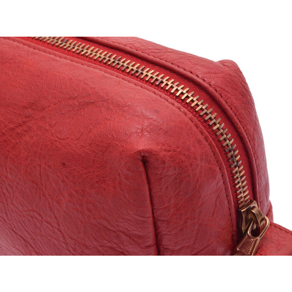 Balenciaga Giant Stud Leather Pouch Red PG - Picture 7 of 9